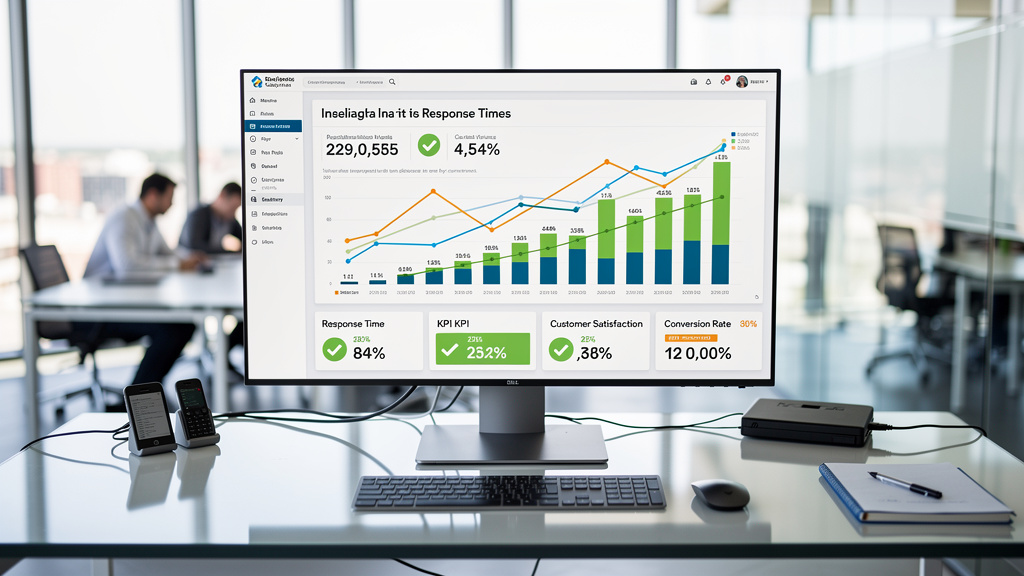 Performance dashboard showing automation ROI metrics