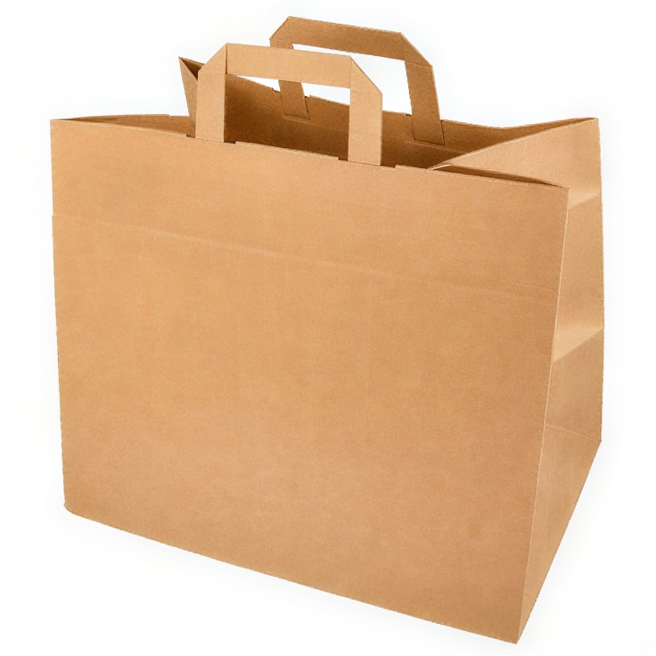 Papperspåse med handtag 32 x 22 x 25 cm 250 st.