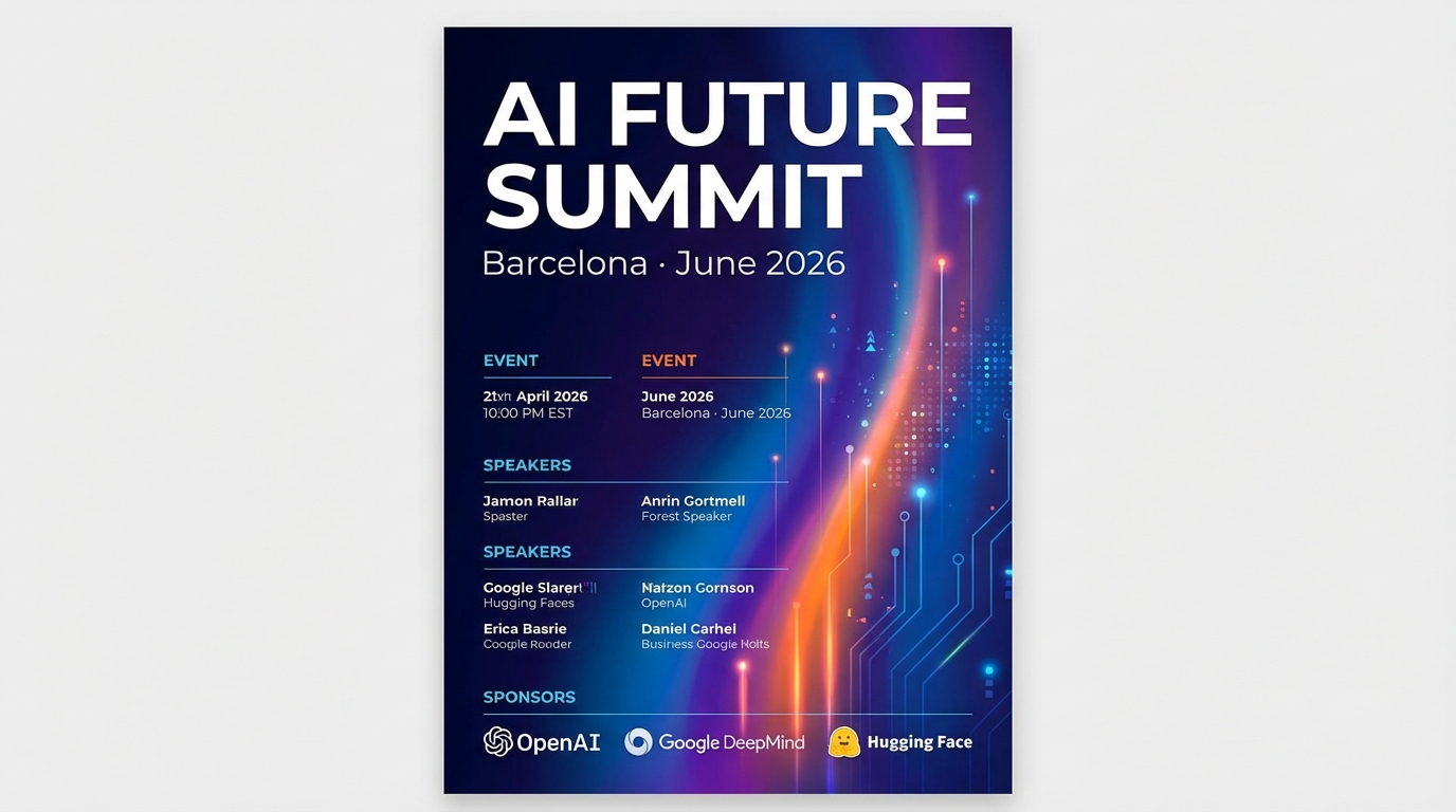 Nano Banana Pro poster typography example