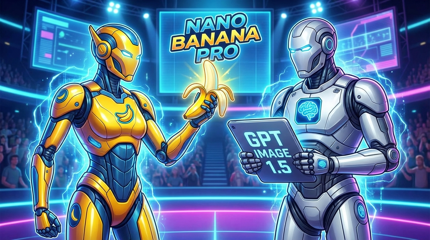 Nano Banana Pro and GPT Image 1.5 comparison visuals