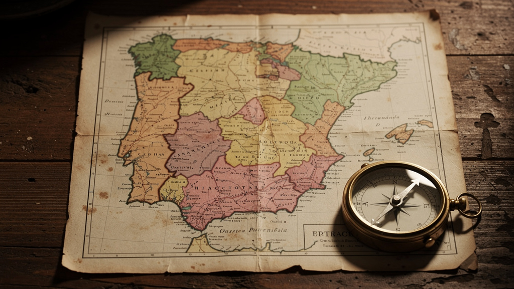 Mapa de España mostrando comunidades autónomas con derecho foral