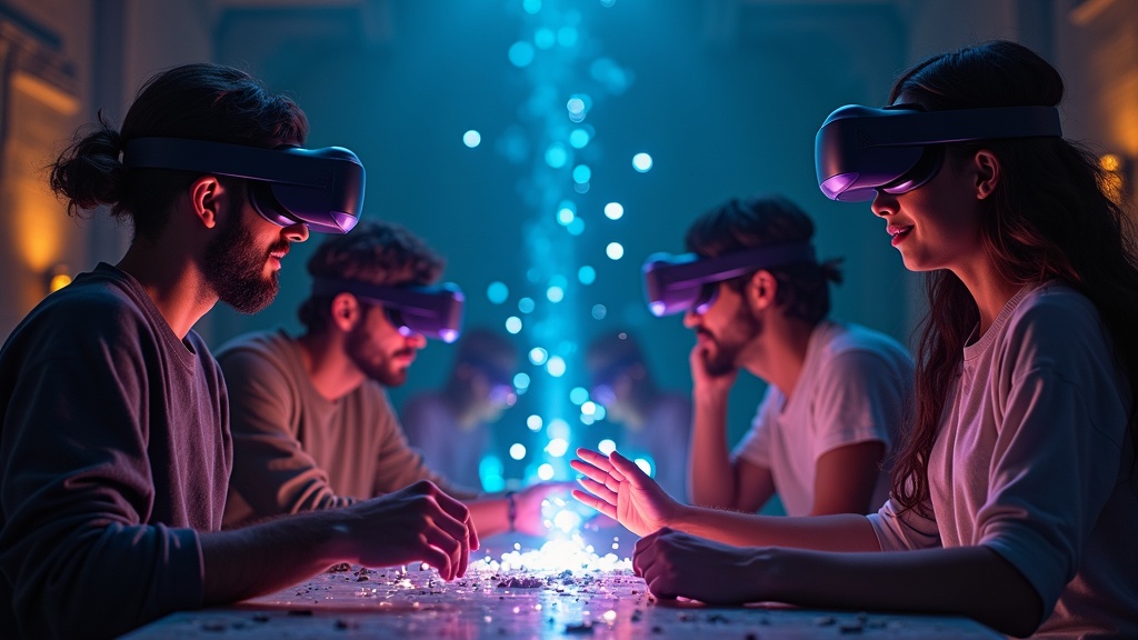 Equipo disfrutando de la experiencia inmersiva de Prince of Persia VR en Barcelona