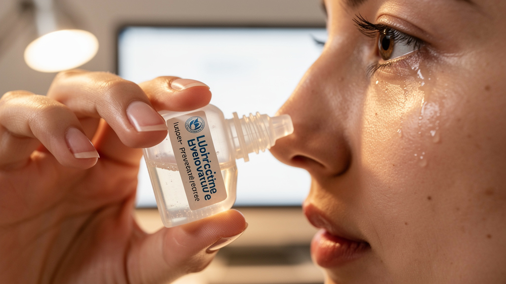 Lubricating eye drops for chronic dry eye management