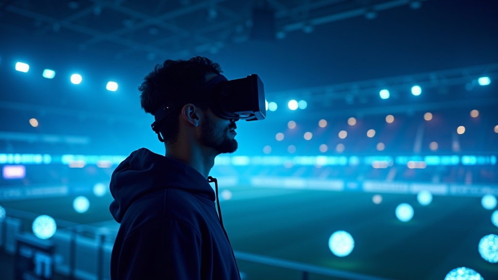 Evento presencial de BeFootball en un estadio de fútbol