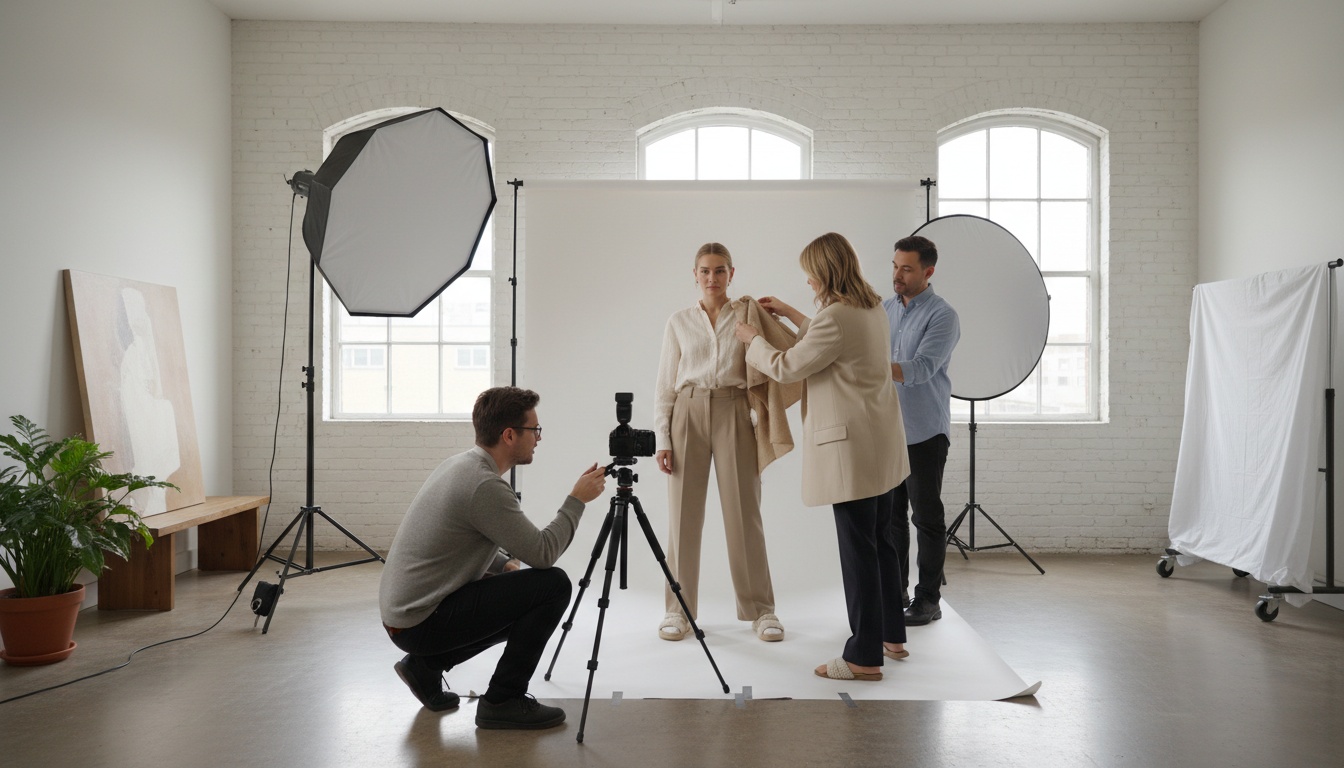 Professional e-commerce product photography setup