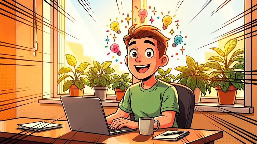 Person experiencing energetic creative focus from Sativa cannabis