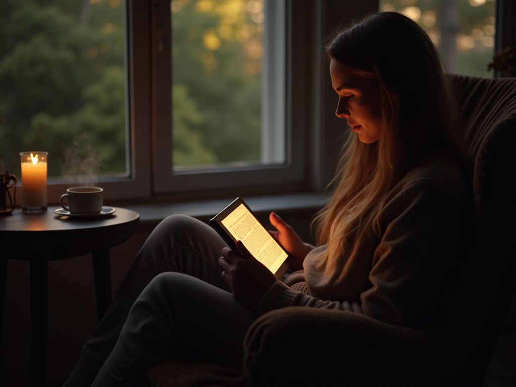 Lectura inmersiva con el Amazon Kindle Paperwhite en un entorno relajado