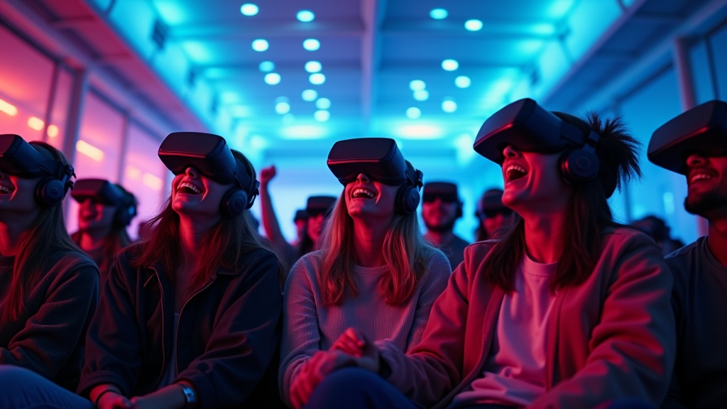 Experiencia inmersiva en Virtua Barcelona con gafas de realidad virtual