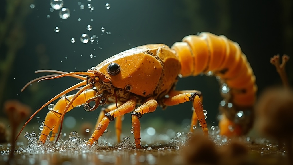 Prototipo de pinza robótica, un ejemplo de los biorobots de crustáceos muertos