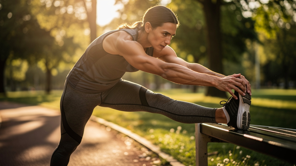 Sportif en préparation et récupération physique
