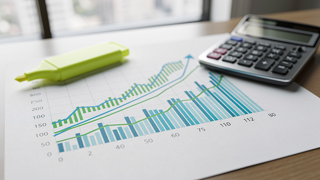 Revenue growth metrics and analytics chart