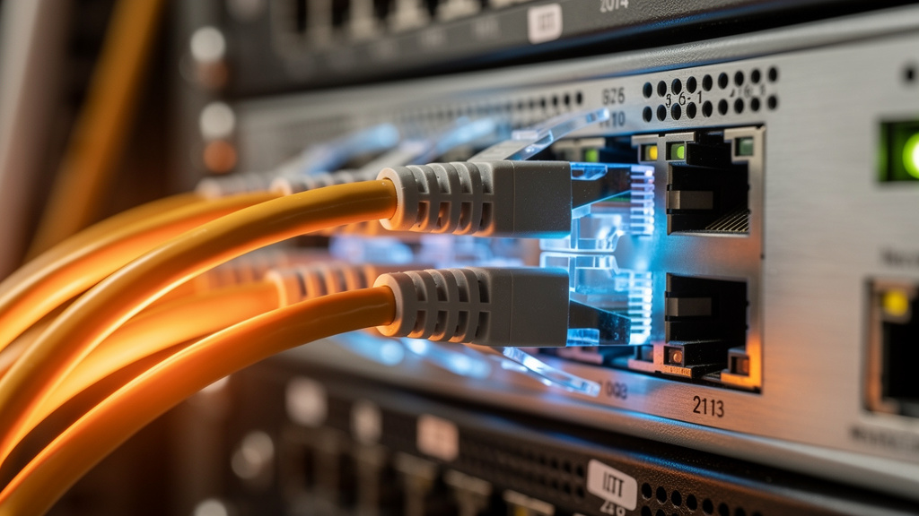 Network switches with fiber optic connections