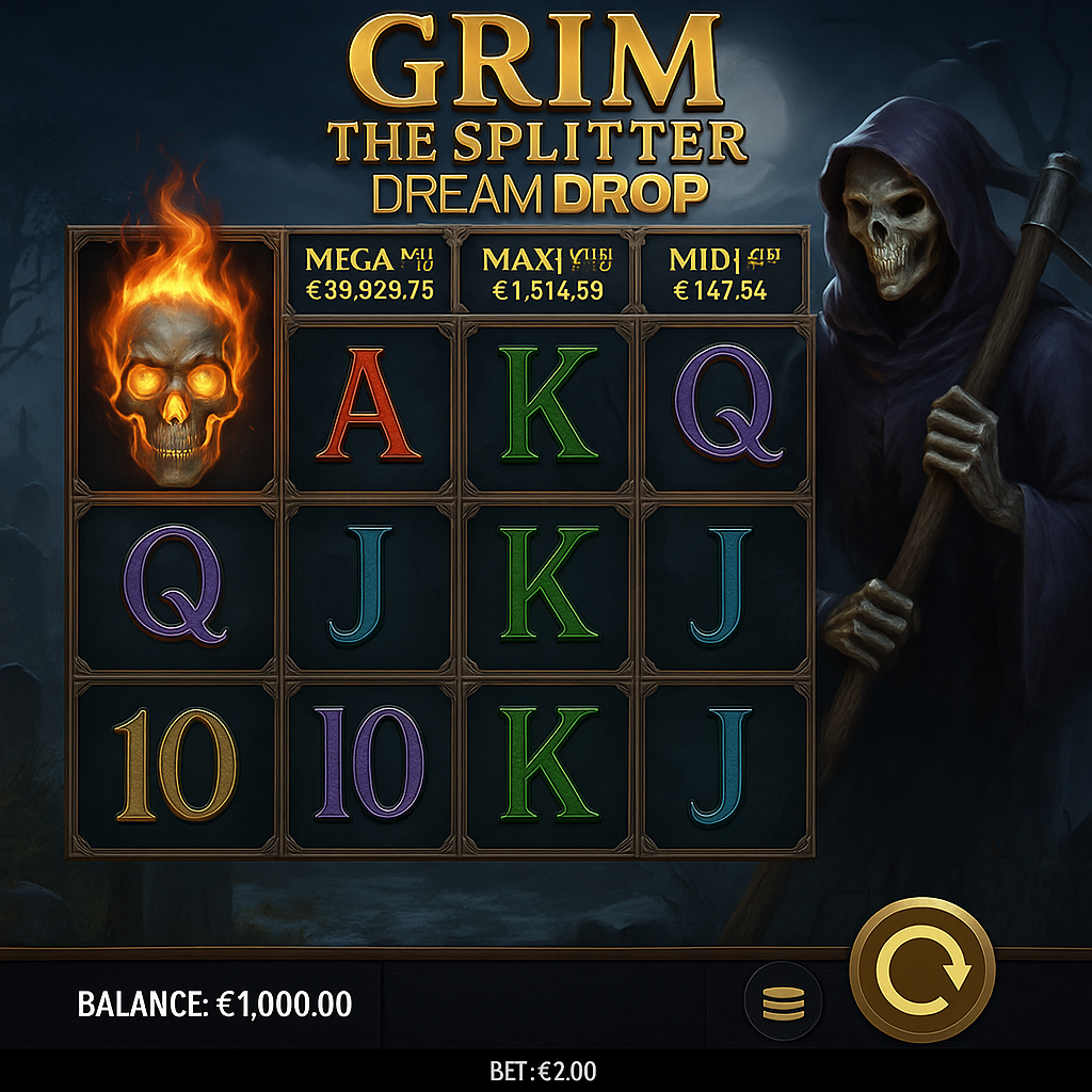 Vinyl Casino - Grim the Splitter Dream Drop Slot Game