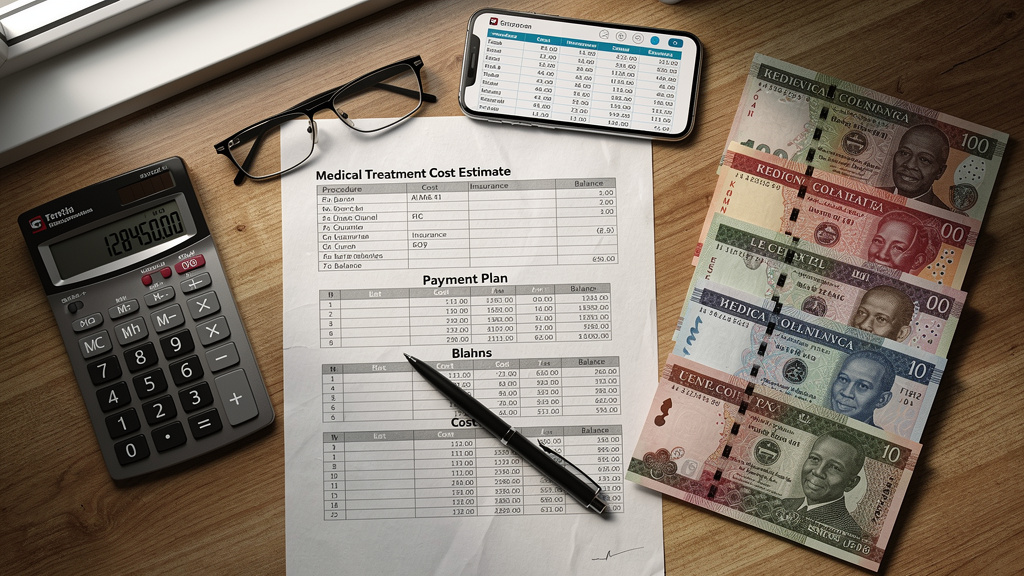 Financial planning documents for IUI treatment costs