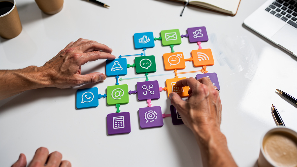 Visual workflow building for small business teams