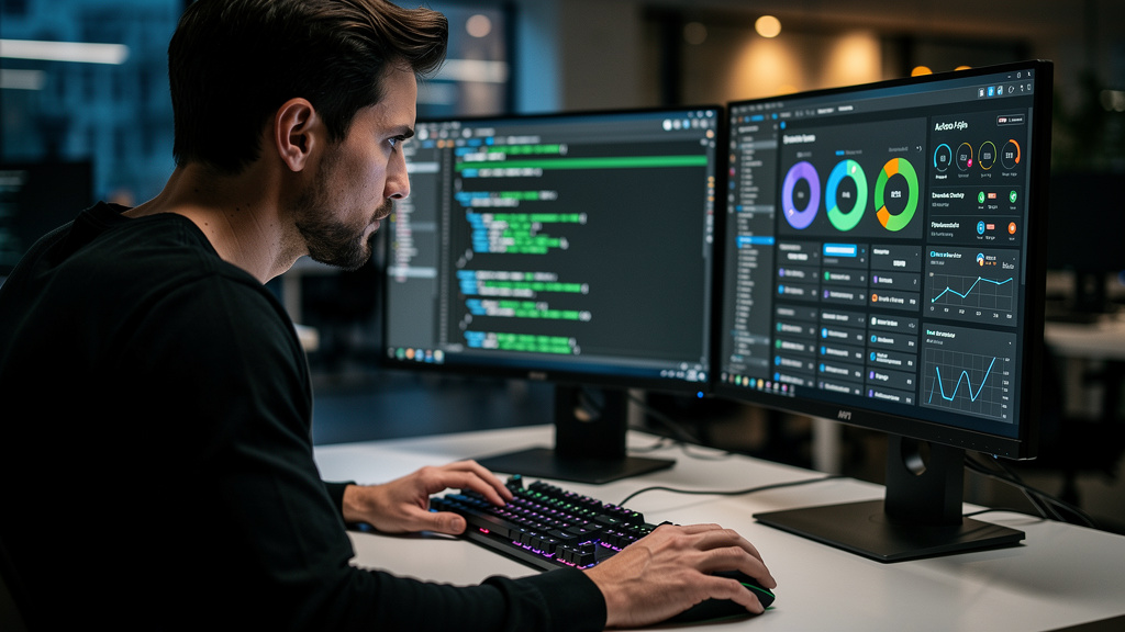 Developer building code-first automation workflows