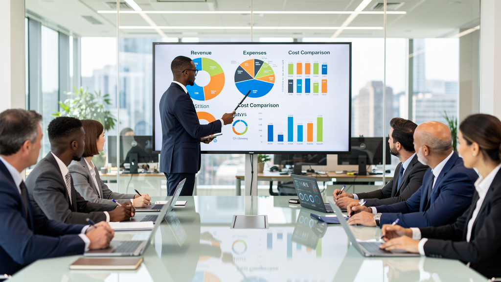 Team analyzing total cost of ownership and pricing