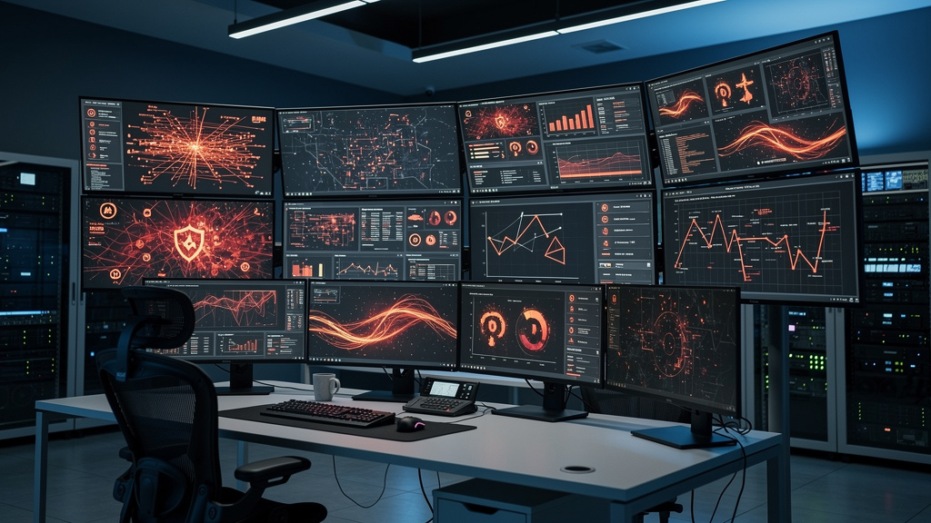 Security operations center with threat monitoring systems