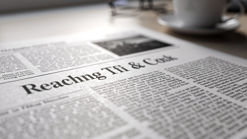 High-quality printed newspaper emphasizing media trust