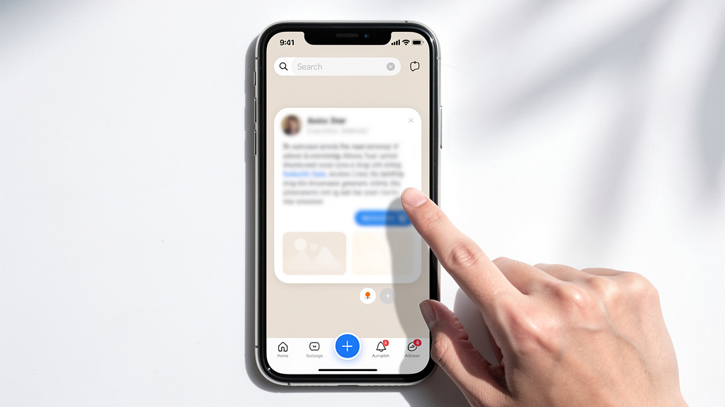 User interacting with AI-powered search results on mobile device