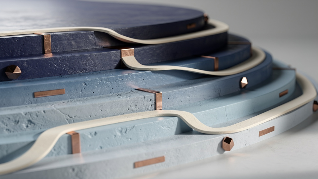 Abstract representation of three-month and six-month study plan progression