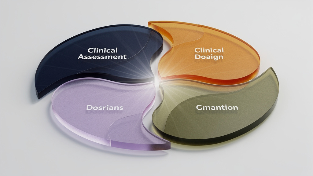 Abstract representation of clinical assessment and professional domains