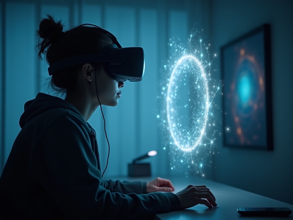 Gamer con gafas usando los auriculares EKSA Fenrir cómodamente