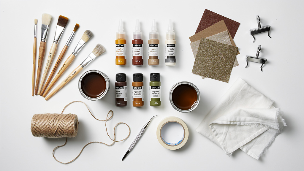 Essential materials and tools for wooden cross decoration projects