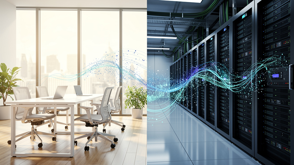 Visual comparison of cloud and self-hosted infrastructure environments