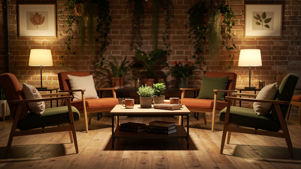 Welcoming community space arranged for safe group gathering