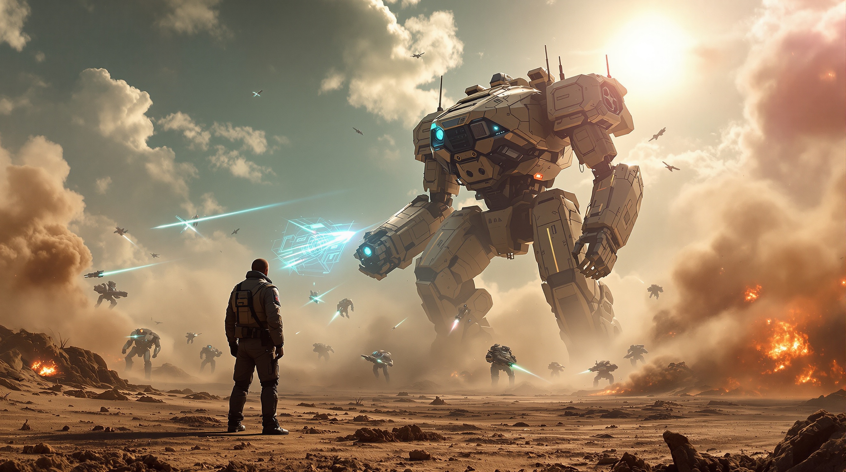 Acción híbrida en El shooter tower defense IRON GUARD, combinando vista cenital y FPS.