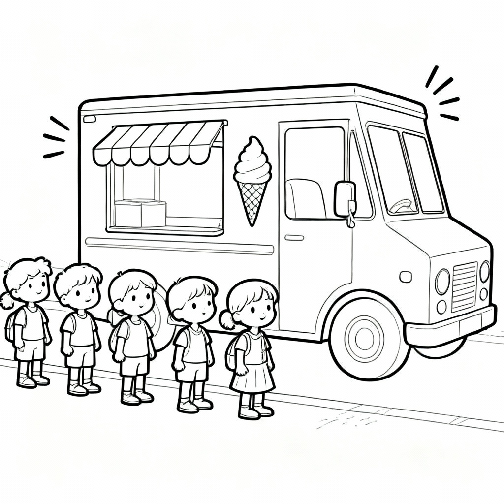 Scoops Wheels Coloring Page