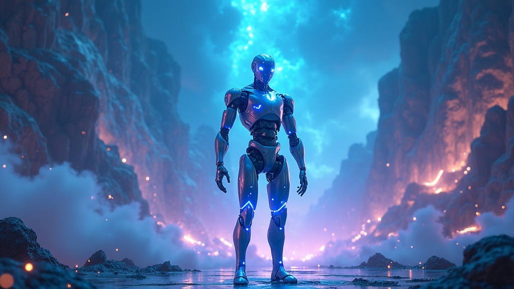 Visualización de un robot operando en un entorno real gracias a NitroGen GPT para acciones