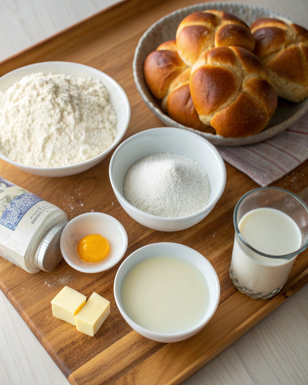 Easy No-Knead Brioche Rolls That Melt in Your Mouth Ingredients