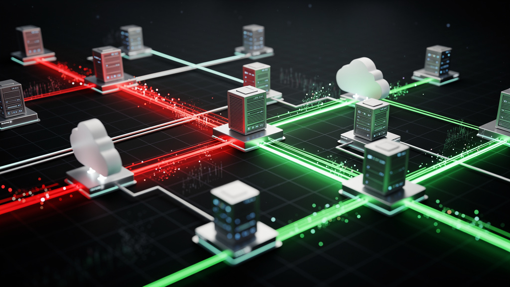 Network topology showing vulnerability scanning coverage
