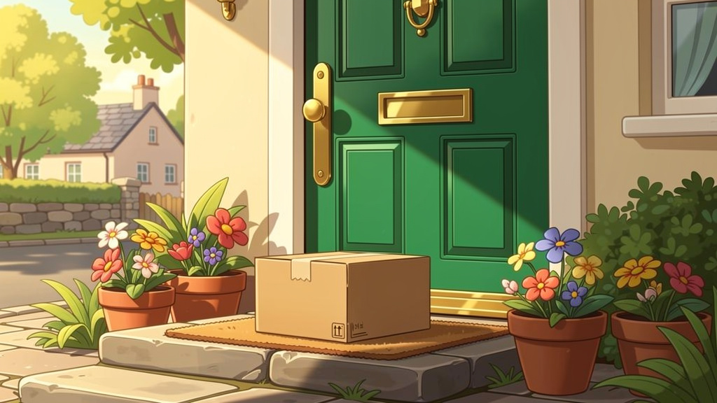 Plain discreet parcel delivered to Irish doorstep
