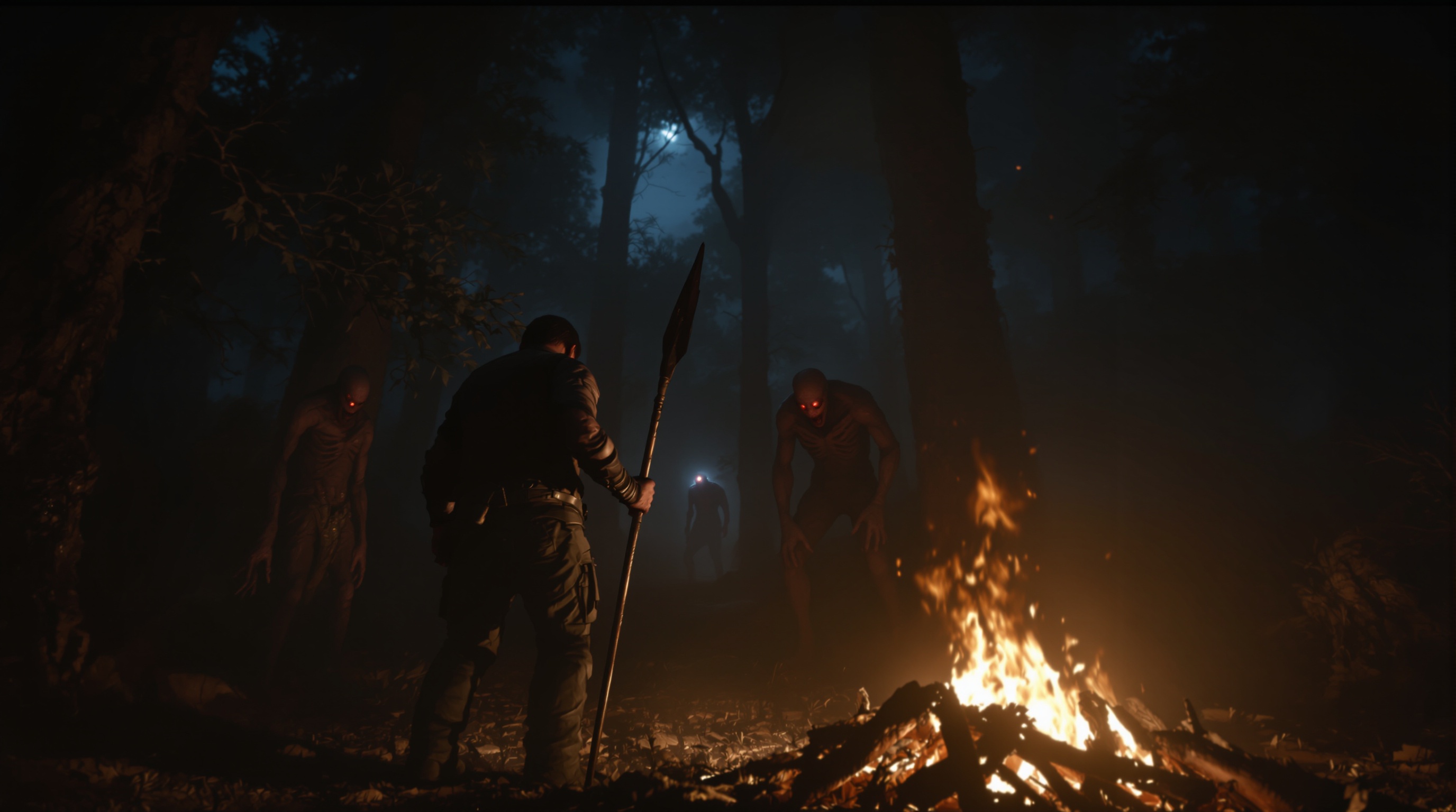 Captura atmosférica del bosque en The Forest