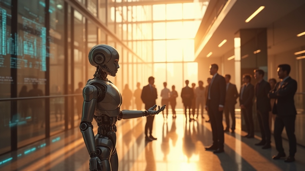 Detalle de la mano robótica del Robot Humanoide Galbot manipulando un objeto