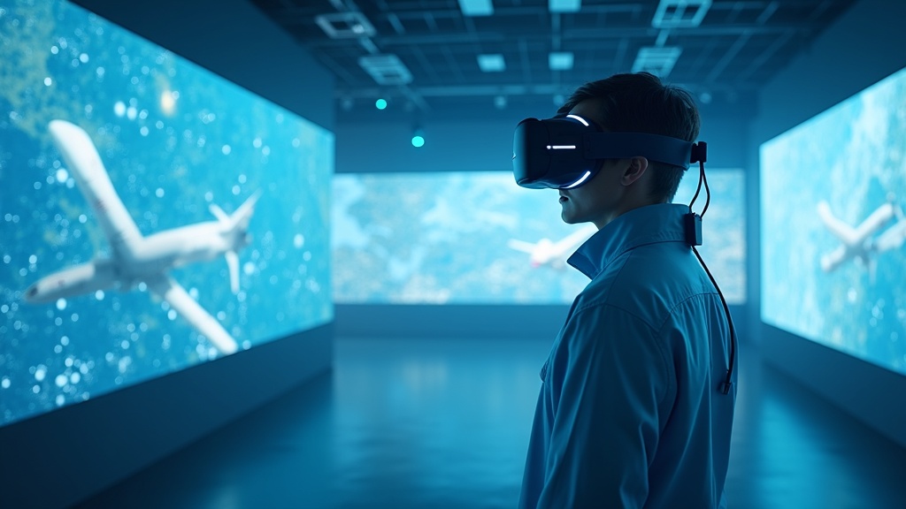 Primer plano del visor Bigscreen Beyond 2e mostrando su diseño compacto