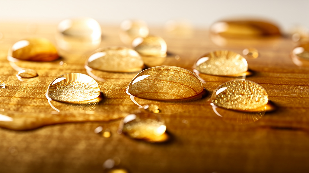 Surface d'érable huilée montrant la protection et la finition