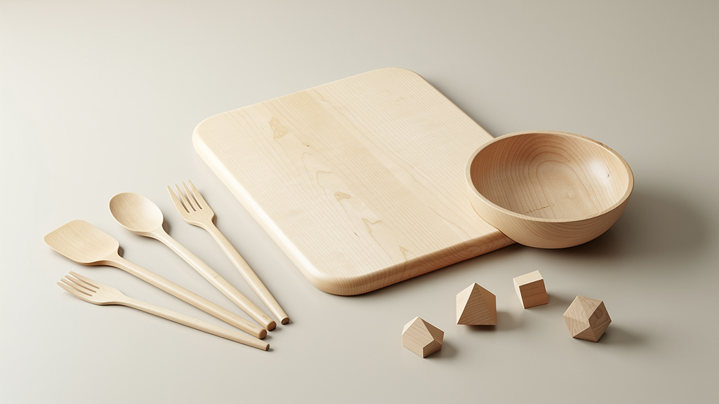 Bois d’érable pour artisanat bois : gamme de produits artisanaux en bois d'érable massif