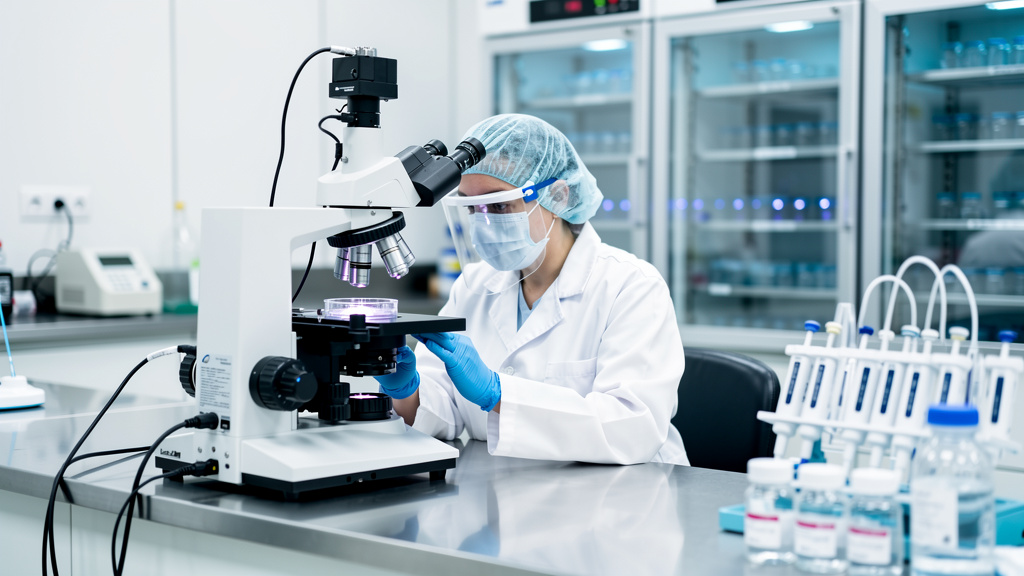 Advanced IVF laboratory with modern equipment