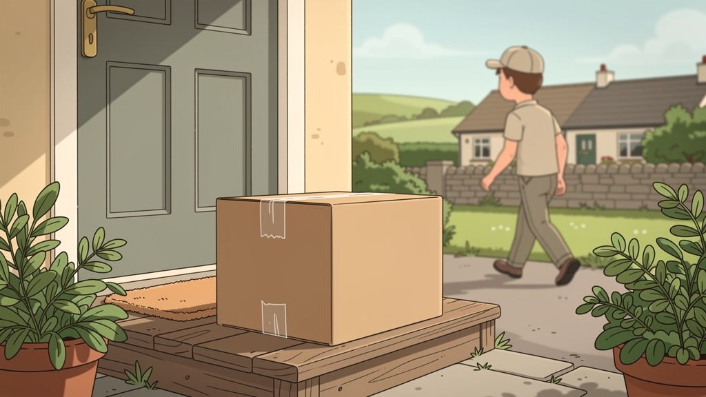 Plain unmarked parcel delivered discreetly to doorstep
