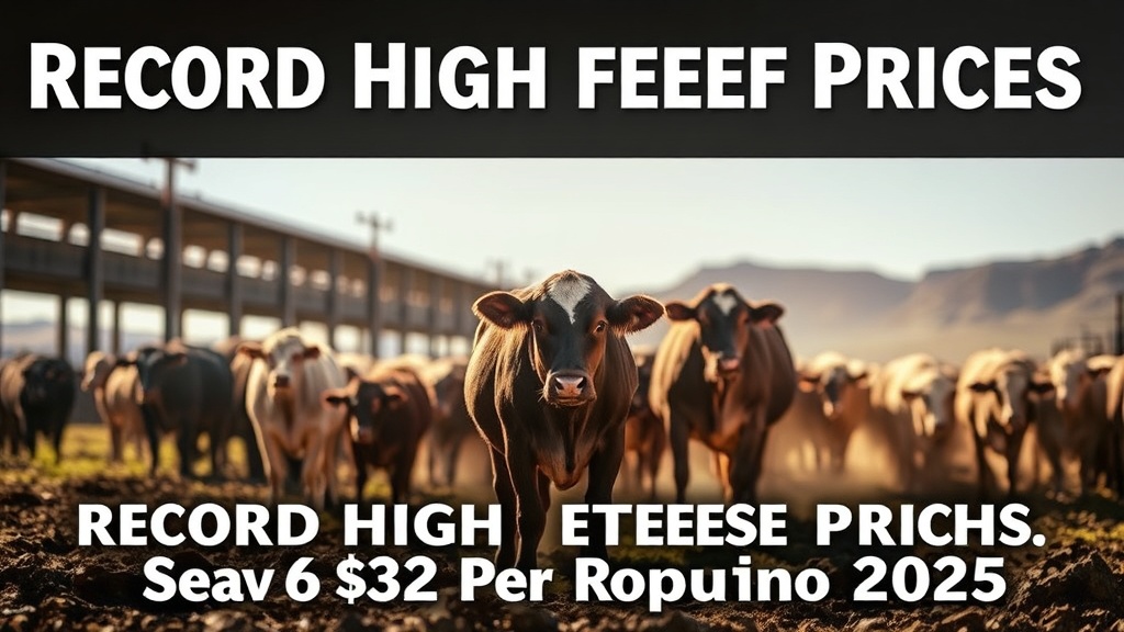 Record High Beef Prices in Utah Reach $6.32 Per Pound in 2025
