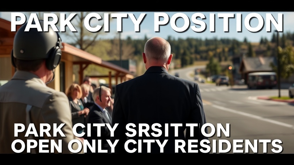 Park City Council Position Open Only to City Residents