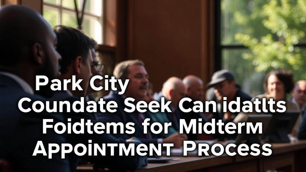 Park City Council Seeks Candidates for Midterm Appointment Process