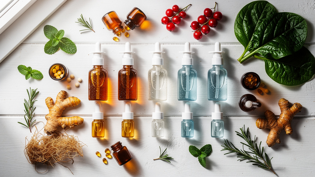 Premium nasal spray supplements with natural ingredients