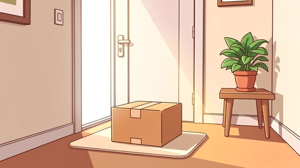 Discreet plain packaging for cannabis home delivery