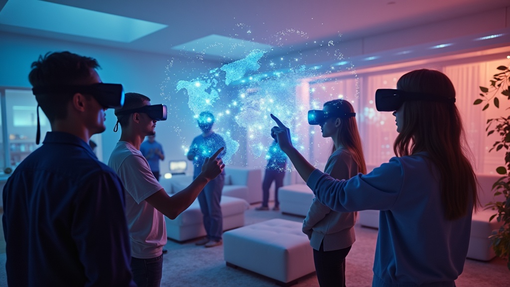 Meta Quest 3 mostrando sus capacidades de realidad mixta en un salón