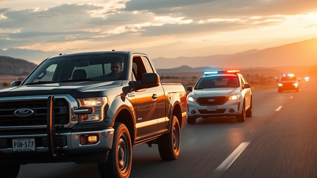 Driver in Pickup Truck Leads Police on High-Speed Chase in Salt Lake Valley